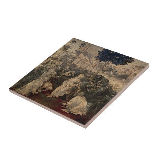 Leonardo da Vincis zeitliche Bewunderung der Magi Fliese (Seite)