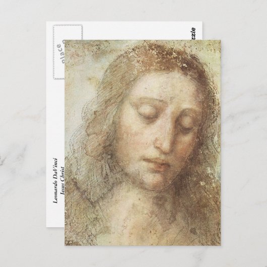 Leonardo DaVinci - Der Christus Postkarte (Vorne/Hinten)
