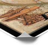 Leonardo Davinci Poster (Ecke)