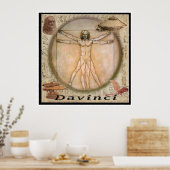 Leonardo Davinci Poster (Küche)