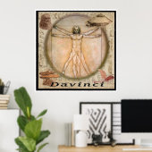 Leonardo Davinci Poster (Heimbüro)