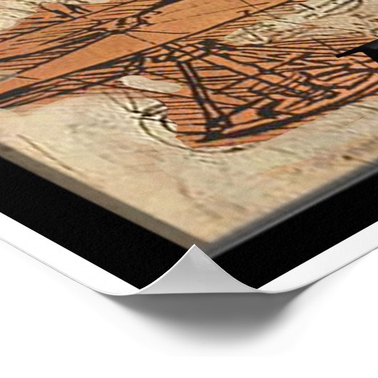 Leonardo Davinci Poster (Ecke)