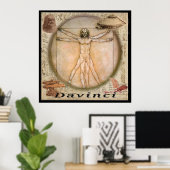 Leonardo Davinci Poster (Heimbüro)