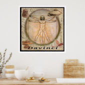 Leonardo Davinci Poster (Küche)