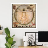 Leonardo Davinci Poster (Heimbüro)