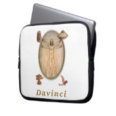 Leonardo Davinci-Produkte Laptopschutzhülle (Vorderseite Links)