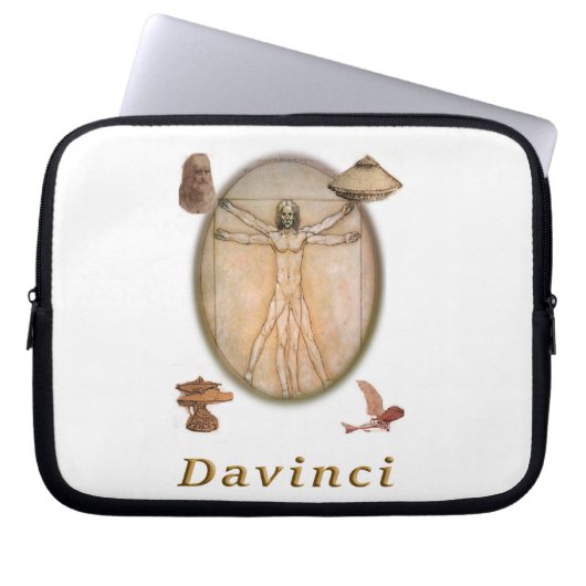 Leonardo Davinci-Produkte Laptopschutzhülle (Vorderseite)