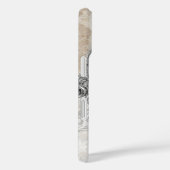 Leonardo DaVinci Sketch Leda Parchment Elegant Art Case-Mate iPhone Hülle (Rückseite / Rechts)