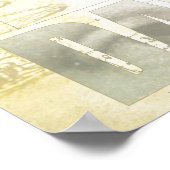 Leonardo DaVinci Vitruvian Man Collage Poster (Ecke)