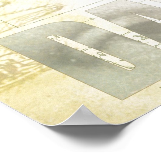 Leonardo DaVinci Vitruvian Man Collage Poster (Ecke)