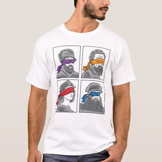 Leonardo Donatello Raphael Michelangelo Gift T-Shirt (Vorderseite)