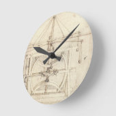 Leonardo-Erfindung Runde Wanduhr (Winkel)