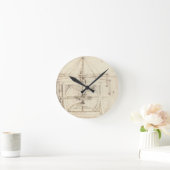 Leonardo-Erfindung Runde Wanduhr (Zuhause)