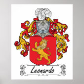 Leonardo Familienwappen Poster (Vorne)