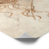 Leonardo Leiter der Zeichnend Frau Poster (Ecke)