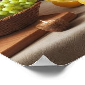 Leonardo macht Abendessen in Mona Lisa Poster (Ecke)