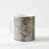 Leonardo’s behelmter Krieger Kaffeetasse (Vorderseite Links)