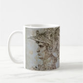 Leonardo’s behelmter Krieger Kaffeetasse (Links)