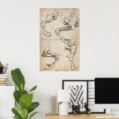 Leonardo Study For Horse Legs Poster (Heimbüro)