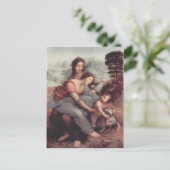 Leonardo Vinci - Die Jungfrau und das Kind mit St. Postkarte (Stehend Vorderseite)