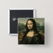 Leonardo Vinci | Mona Lisa, c.1503-6 Button (Vorne & Hinten)