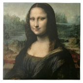 Leonardo Vinci | Mona Lisa, c.1503-6 Fliese (Vorderseite)