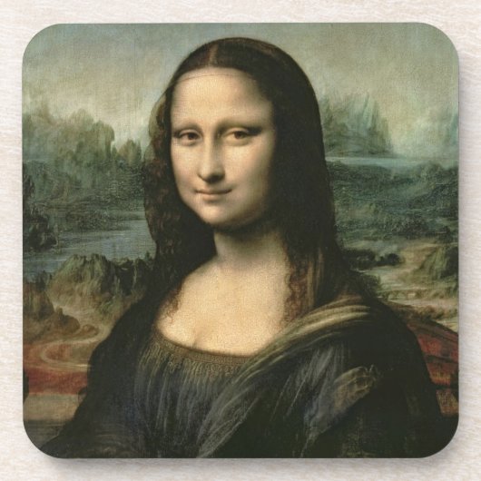 Leonardo Vinci | Mona Lisa, c.1503-6 Getränkeuntersetzer (Vorderseite)