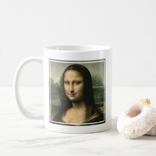 Leonardo Vinci | Mona Lisa, c.1503-6 Kaffeetasse (Mit Donut)