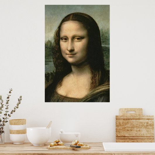 Leonardo Vinci | Mona Lisa, c.1503-6 Poster (Küche)