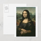 Leonardo Vinci | Mona Lisa, c.1503-6 Postkarte (Vorne/Hinten)
