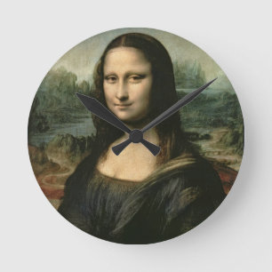 Leonardo Vinci Mona Lisa, c.1503-6 Runde Wanduhr