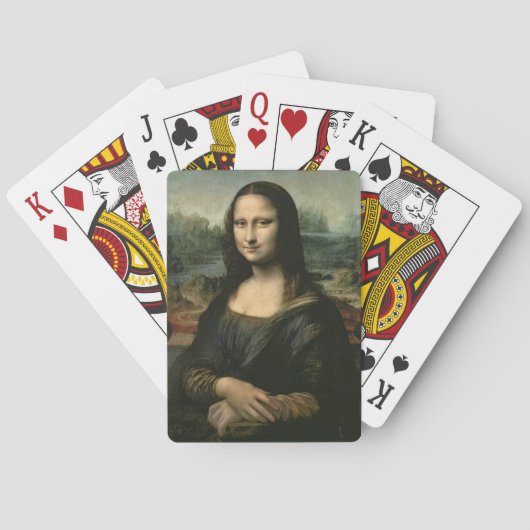 Leonardo Vinci | Mona Lisa, c.1503-6 Spielkarten (Rückseite)