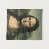 Leonardo Vinci | Mona Lisa, c.1503-6 Wandteppich (Vorderseite (Horizontal))
