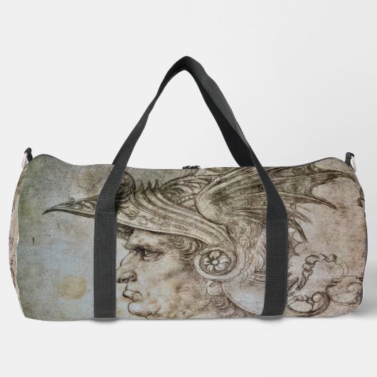 Leonardos behelmter Krieger Duffle Bag (Vorderseite)