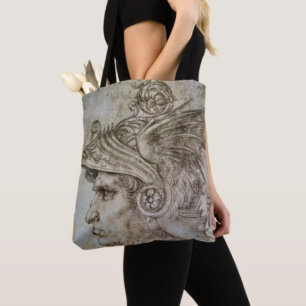 Leonardos behelmter Krieger Tasche