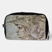 Leonardos behelmter Krieger Waschbeutel (Vorderseite)