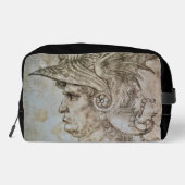 Leonardos behelmter Krieger Waschbeutel (Rückseite)