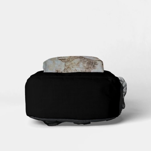 Leonardo's Helmeted Warrior Bedruckter Rucksack (Unterseite)