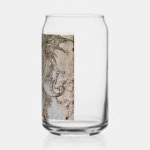 Leonardo's Helmeted Warrior Beer Can Dosenglas (Links)