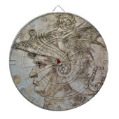 Leonardo's Helmeted Warrior Dartboard Dartscheibe (vorne)