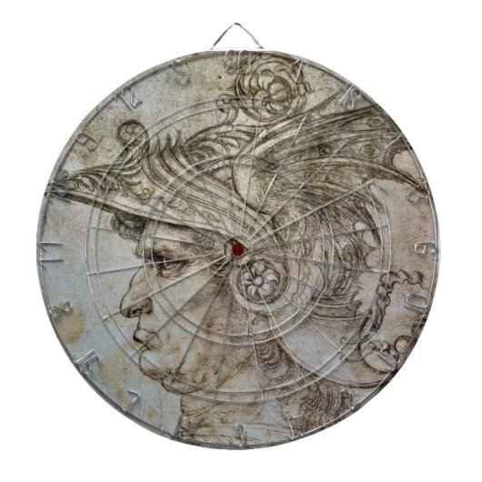 Leonardo's Helmeted Warrior Dartboard Dartscheibe (vorne)