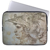 Leonardo's Helmeted Warrior Electronics Bag Laptopschutzhülle (Vorderseite)