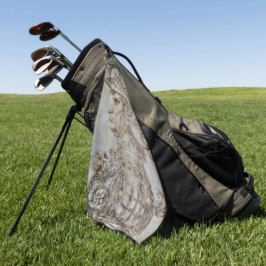 Leonardo's Helmeted Warrior Golfhandtuch