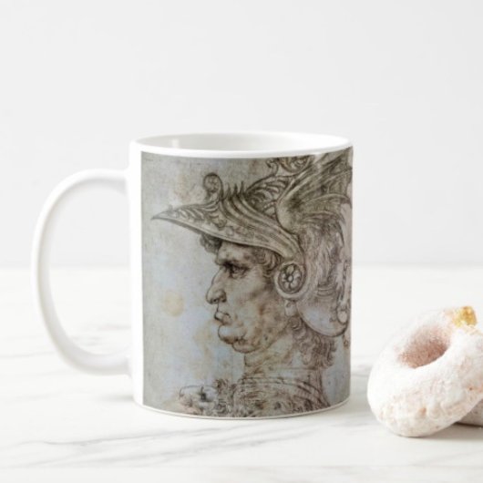 Leonardo's Helmeted Warrior Kaffeetasse