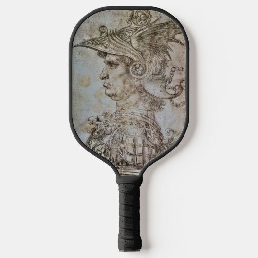 Leonardo's Helmeted Warrior Pickleball Schläger (Vorderseite)