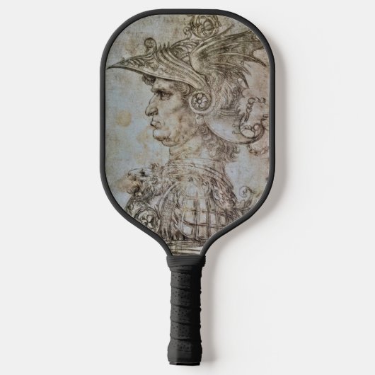 Leonardo's Helmeted Warrior Pickleball Schläger (Rückseite)