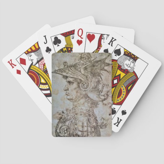 Leonardos helmeted Warrior Playing Cards Spielkarten (Rückseite)