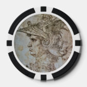 Leonardo's Helmeted Warrior Poker Chip (Vorderseite)