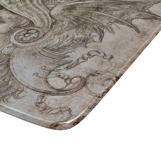 Leonardo's Helmeted Warrior Schneidebrett (Ecke)