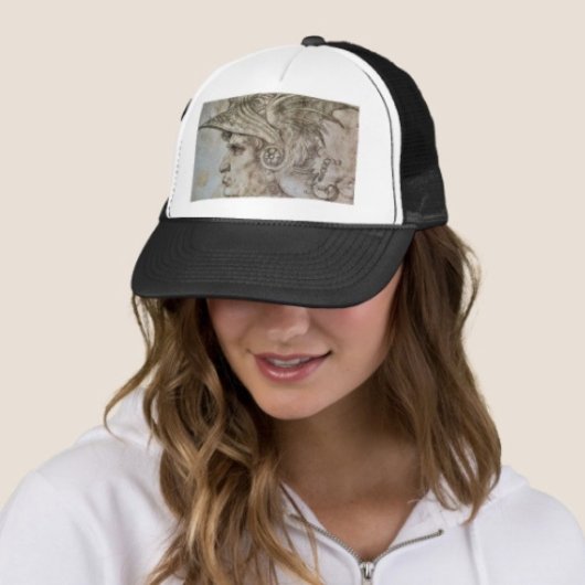 Leonardo's Helmeted Warrior Trucker Hat Truckerkappe